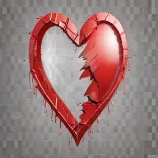 broken heart transparent