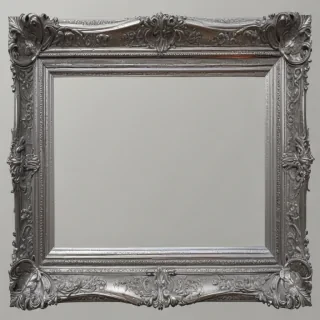 silver picture frame png