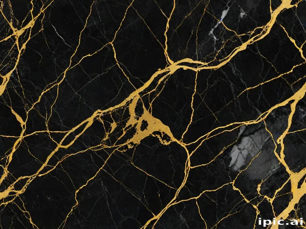 black and gold marble