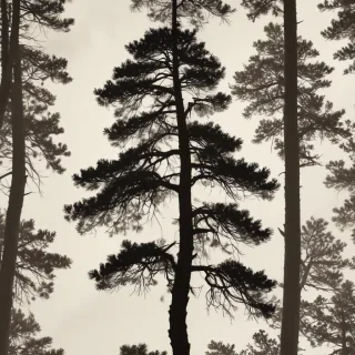 pine tree silhouette png