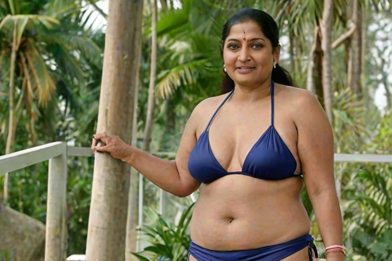indian aunty in bikini