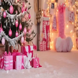 pink christmas pictures