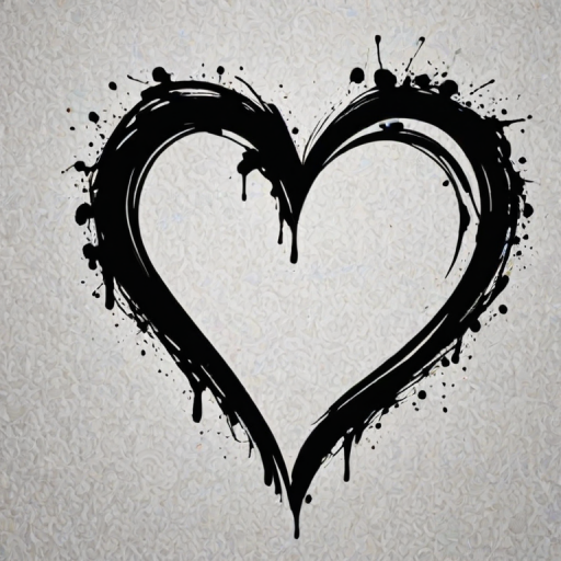 wallpaper black heart