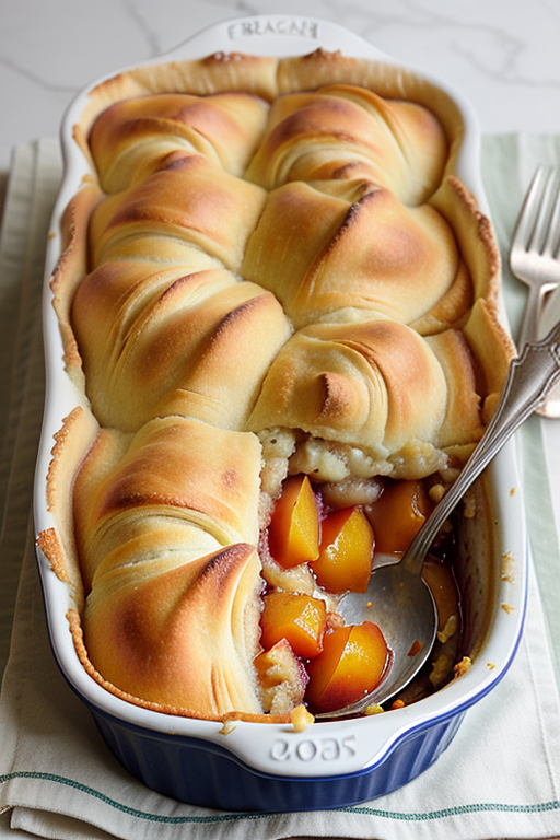 peach cobbler with crescent rolls