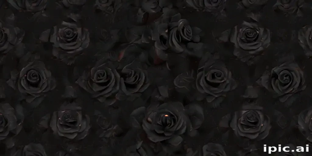 rose wallpaper black