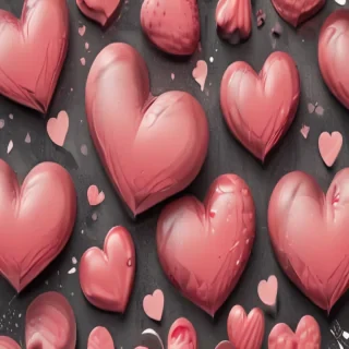 aesthetic hearts wallpaper