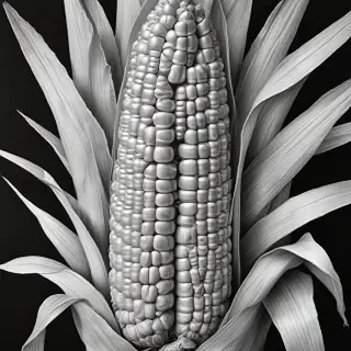 corn drawing