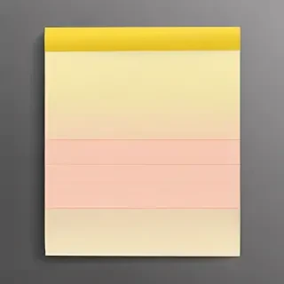 sticky note with transparent background