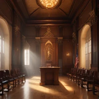 court room background