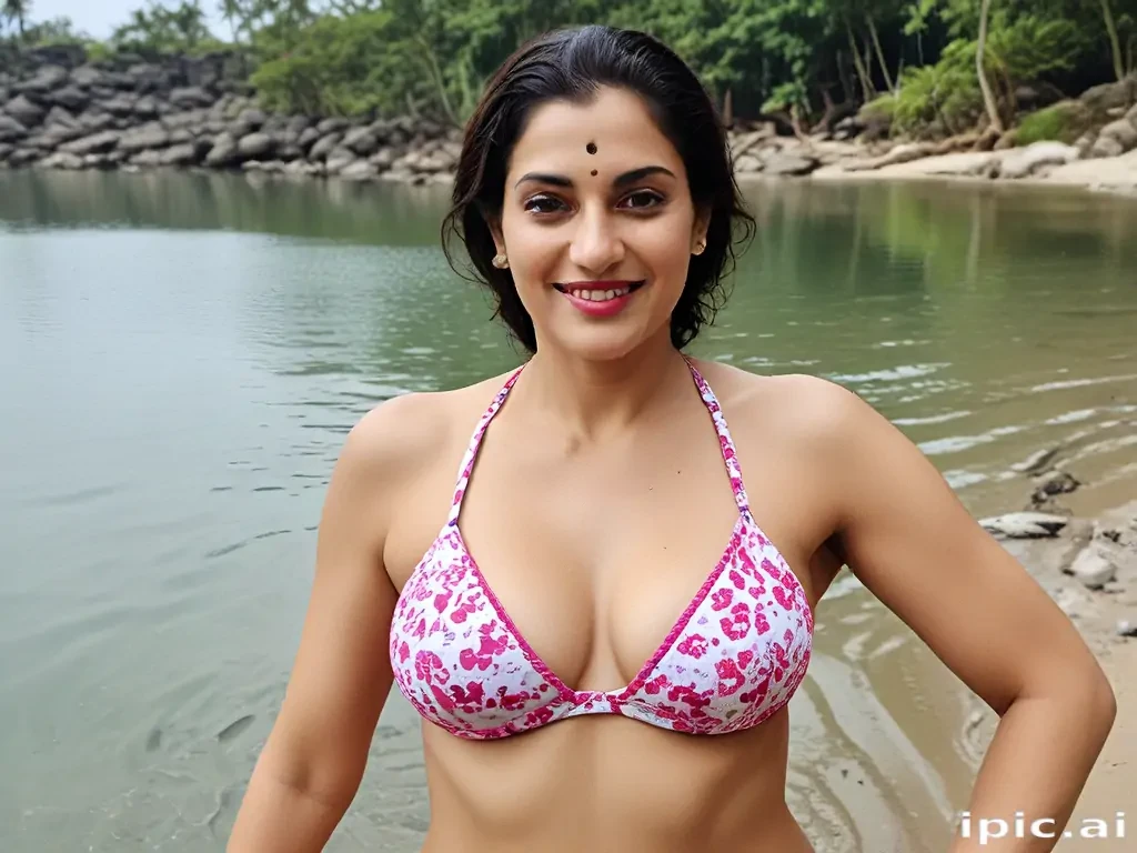 aunty in bikini
