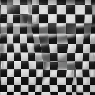 black and white checkered background