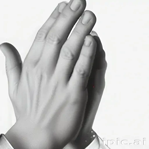 praying hands transparent