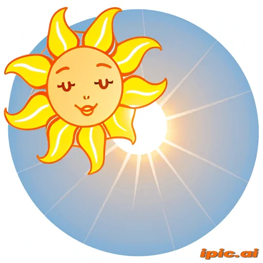 transparent background sun clipart