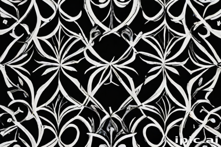 black with white pattern