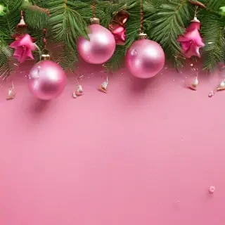 pink christmas background