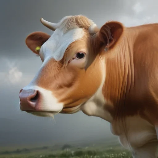 transparent cow