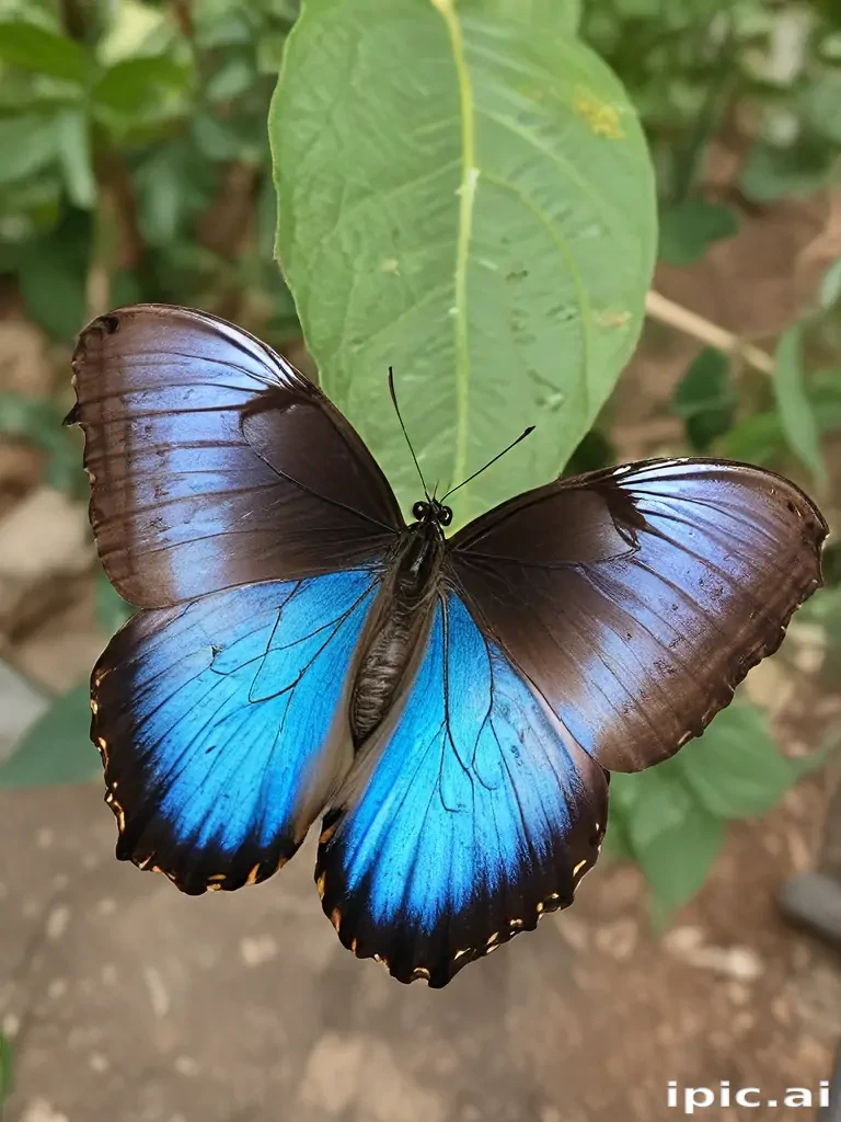 blue morpho butterfly