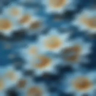 blue floral background