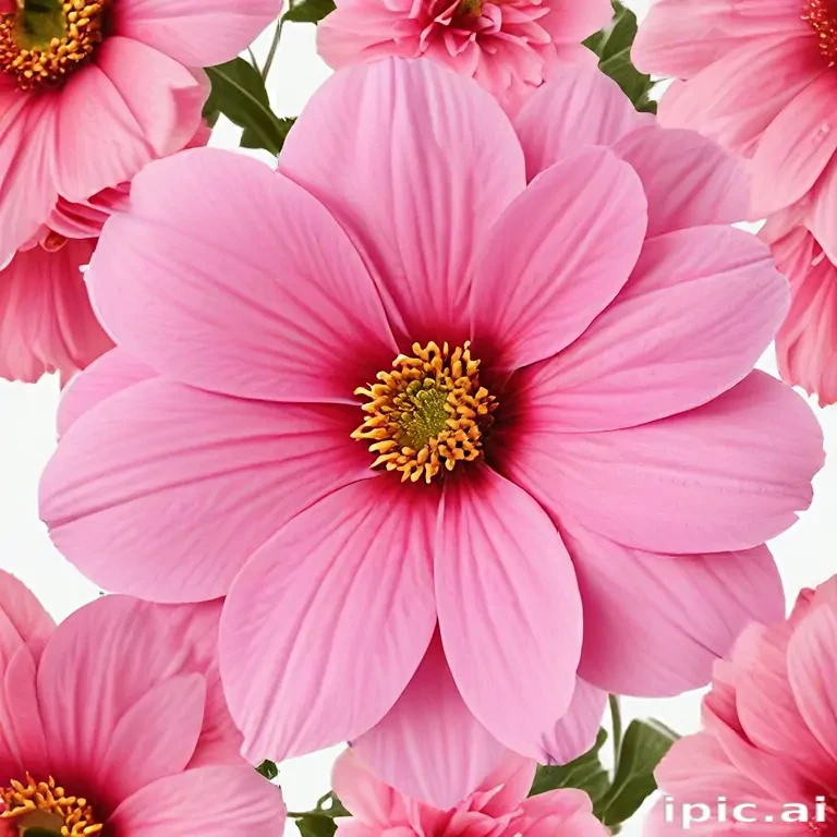 pink flower transparent background