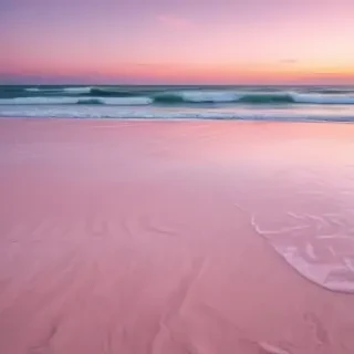 pastel pink beach wallpaper