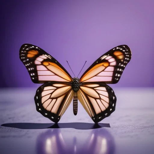 purple background butterfly