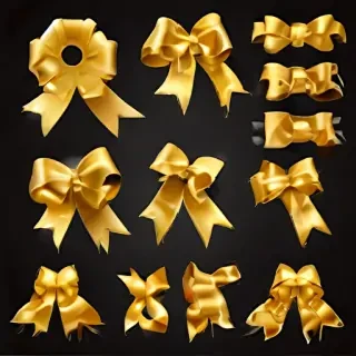 gold ribbon clipart