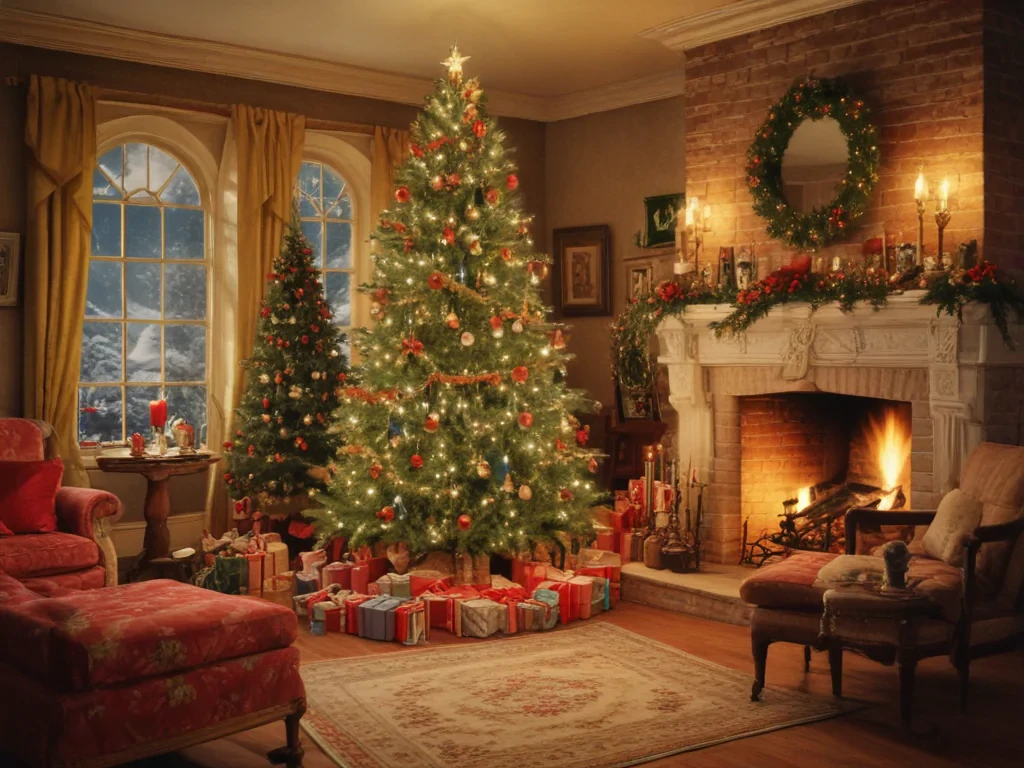 vintage christmas images to print