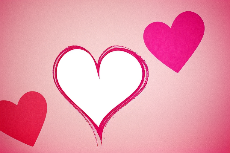 Colorful Hearts on a Soft Pink Background for Romantic Celebrations