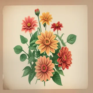 vintage flower illustration