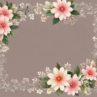 flower transparent border