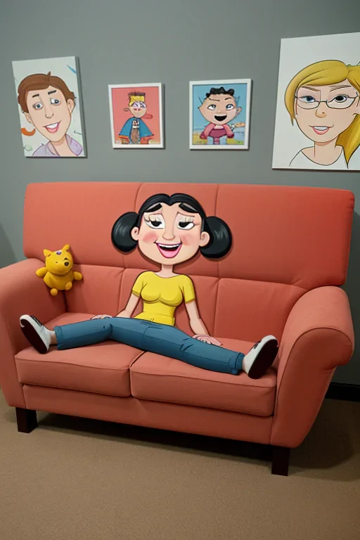 cartoon couch