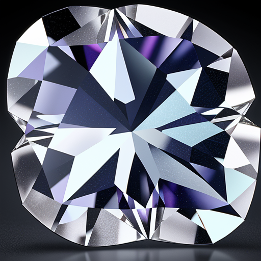 A Stunning Close-Up of a Brilliantly Cut Multi-Faceted Diamond Gemstone.