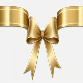 gold ribbon clipart