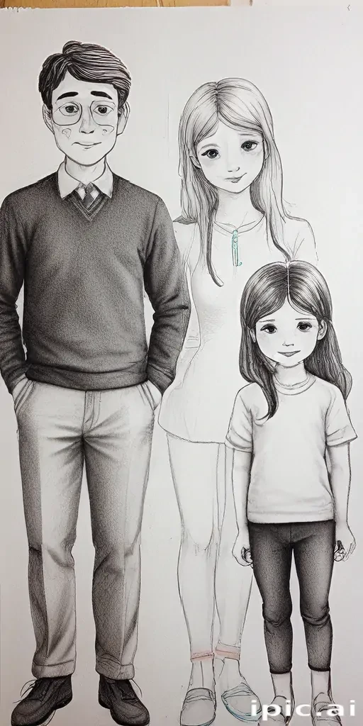 drawings of family