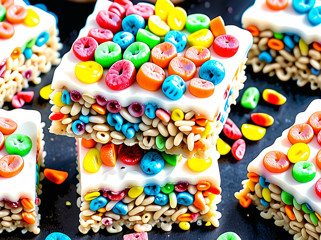 fruity pebbles rice krispie treats