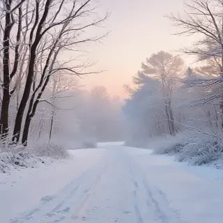 winter zoom background