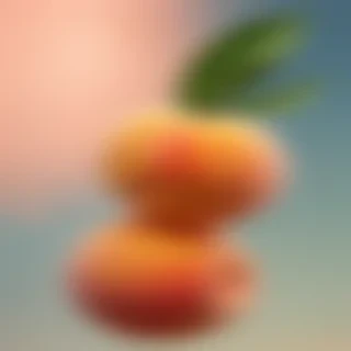 peach background aesthetic