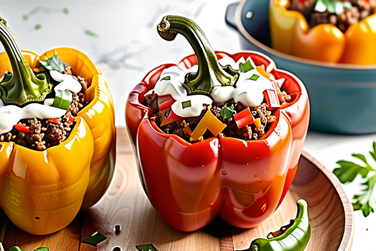 what to serve with stuffed peppers