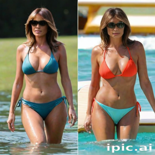 melania trump in a bikini