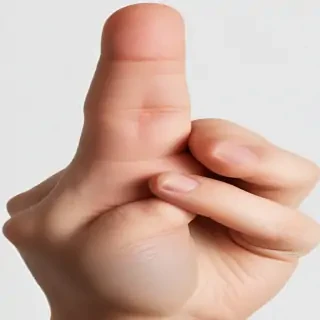 middle finger transparent