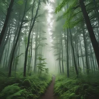green forest aesthetic