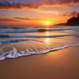 sunset wallpaper beach