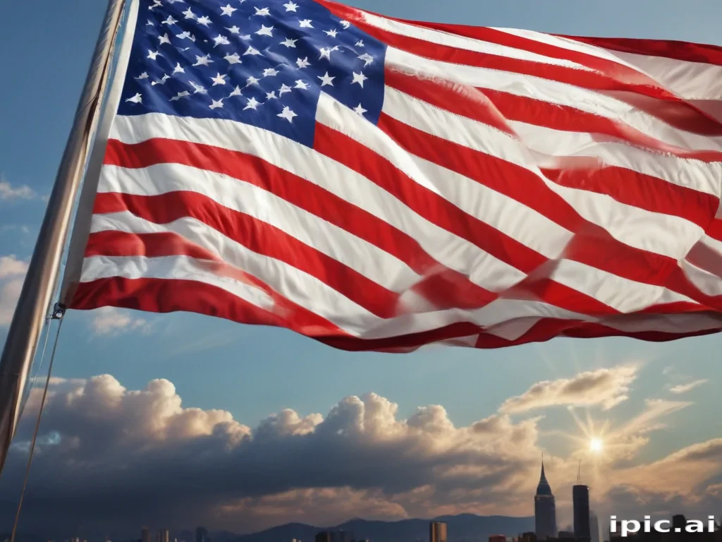 american flag aesthetic