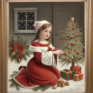 antique christmas images