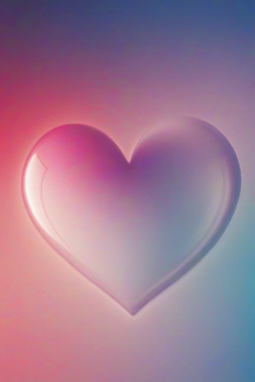 blurry heart wallpaper