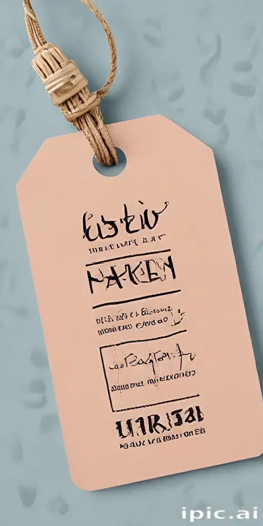 clothing tag mockup
