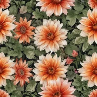 flower line work