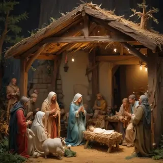 free christmas nativity scene