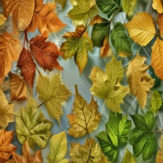 leaves transparent