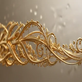 gold line png